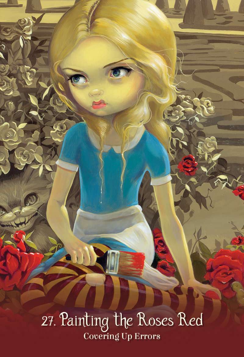 Alice: The Wonderland Oracle Cards - Lucy Cavendish , Jasmine Becket-Griffith